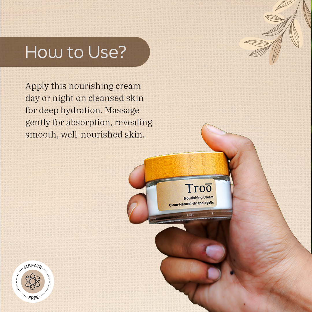 TROO Natural Honey Nourishing Cream | Pack of 1-50g